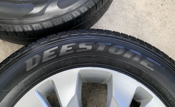 ล้อแม็ก 5รู114 Honda CRV G4 ขอบ 17 พร้อมยาง 225-65-17 Deestone ปลายปี 16