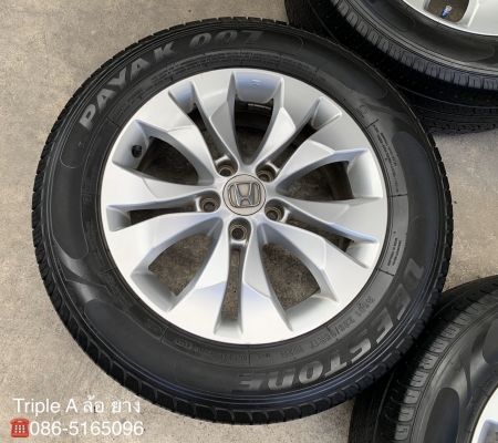 ล้อแม็ก 5รู114 Honda CRV G4 ขอบ 17 พร้อมยาง 225-65-17 Deestone ปลายปี 16