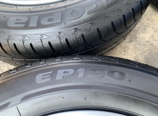 ล้อแม็กป้ายแดง Toyota Yaris Ativ ขอบ 15 พร้อมยางใหม่ป้ายแดง 185-60-15 Bridgestone ปี 19 สวยกริ๊บ