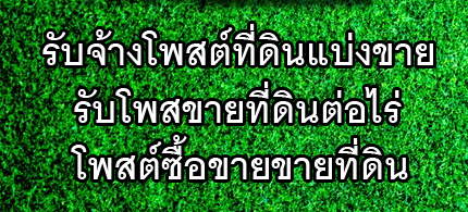 รับจ้างโพสต์ขายที่ดิน