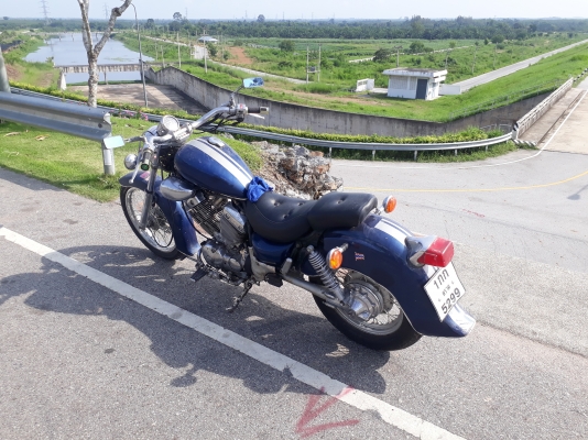 amaha virago 400cc 2สูบ ถังบนน้ำมันจริงทะเบียนแท้โอนขนส่ง เอกสารชุดโอนพร้อมโอน