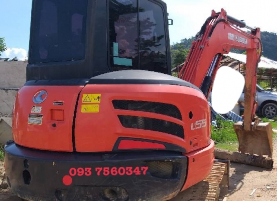 ขายดาวน์ 2 คัน = 550,000 บาท รถแบคโฮ KUBOTA รุ่น U55-6
