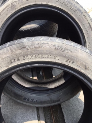 ยาง.Cabon 265/50/20ปี16 ดอกยางเหลือๆ โทร0879050181.ส่งได้ครับ
