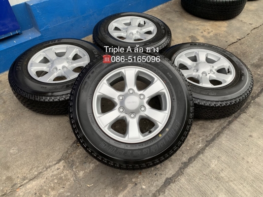 ล้อแม็กป้ายแดง ISUZU D-MAX Blue Power ขอบ 16 พร้อมยางป้ายแดง 205R16 Bridgestone ปี 19 สวยกริ๊บๆ