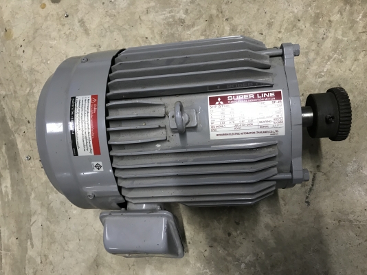 ขายมอเตอร์ Mitsubishi ขนาด5hp 4,200.- / 10hp 7,500.-ไฟ380v เดิมๆรับประกันไม่เคยไหม้