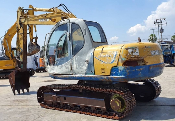 ขายด่วน600,000บาทหกแสนบาทถ้วนรถแบคโฮKOBELCO-SK100MARK5มาร์ไฟร์ระบบลายหัวกะแทกรถนอกเพิ่งนำเข้ามายังไม่เคยใช้งานในเมืองไทยเลยบูมอาร์มสวยช่วงล่างเต็มเอวเเน่นเครื่องดีปั้มดีไฟฟ้าครบซีเรียสสูงเร็วเเรงไม่โหลดเบามือรถสถาพเดิมๆดีพร้อมใช้เอกสารอินวอย โทรหาที่ 081-