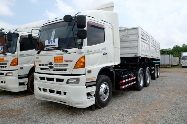 ขาย HINO MEGA FM1A 344 แรงม้า ปี 53 พร้อมหางเซมิดั้มสามมิตรปี 56 รถสวยพร้อมใช้งาน เอกสารพร้อมโอน พร้