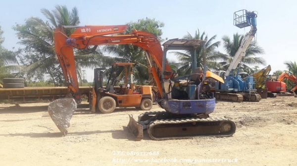 SALE**ลดล้างสต๊อค สินค้าเก่านอก รถขุดHITACHI EX55UR (เทียบเท่าPC50UU-2E) คอนโทรลน้ำมัน, ปั๊มนิ้ว ,มีลายหัวเจาะ