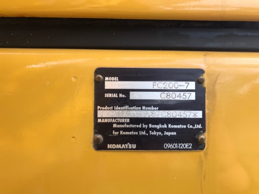 ขายแบคโฮ KOMATSU PC200-7