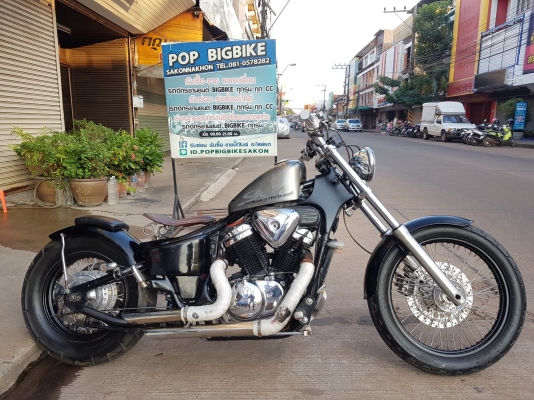 ขาย HONDA STEED400 แต่งBOBBER สวยๆ ท่อแต่ง แฮนด์แต่ง ถังแต่งทรงSPORTSTER โครเมี่ยมเงา อินวอยส์ สรรพส