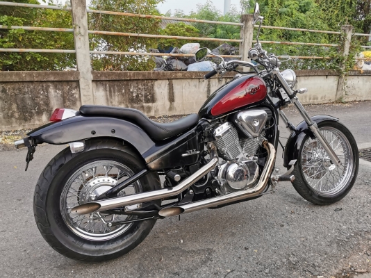 ขาย HONDA STEED400 เดิมๆ แต่งสวยๆ ใสๆ ท่อแต่ง แฮนด์แต่งโครเมี่ยมเงา อินวอยส์ สรรพสามิตร ราคา 58500 บ