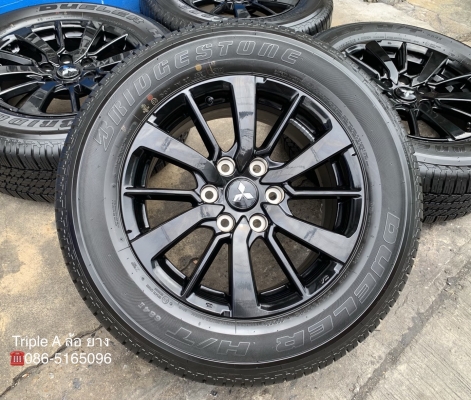 ล้อแม็กป้ายแดง Mitsu All New Pajero Sport Elite Edition ขอบ 18 พร้อมยางป้ายแดง 265-60-18 Bridgestone ปี 19 สวยกริ๊บๆ