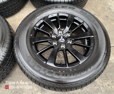 ล้อแม็กป้ายแดง Mitsu All New Pajero Sport Elite Edition ขอบ 18 พร้อมยางป้ายแดง 265-60-18 Bridgestone ปี 19 สวยกริ๊บๆ