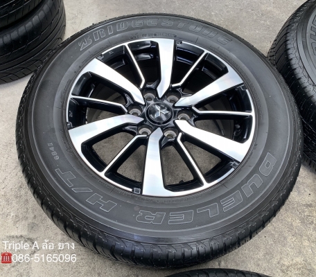 ล้อแม็ก Mitsu All New Pajero Sport ตัวท๊อป ขอบ 18 พร้อมยาง 265-60-18 Bridgestone ปลายปี 15 สภาพดี ดอกยางหนาปึก