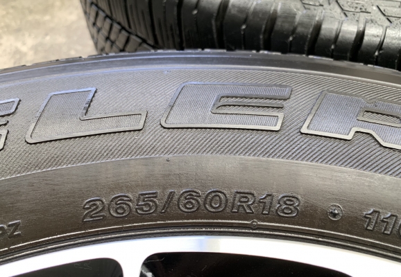 ล้อแม็ก Mitsu All New Pajero Sport ตัวท๊อป ขอบ 18 พร้อมยาง 265-60-18 Bridgestone ปลายปี 15 สภาพดี ดอกยางหนาปึก