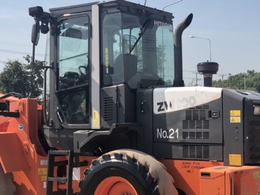 ขายรถตักล้อยาง HITACHI ZW100 ปี 2012 แขนยาวพิเศษ นำเข้าเองจากญี่ปุ่น สภาพสวยพร้อมใช้ มีVDOการทำงานครับ
