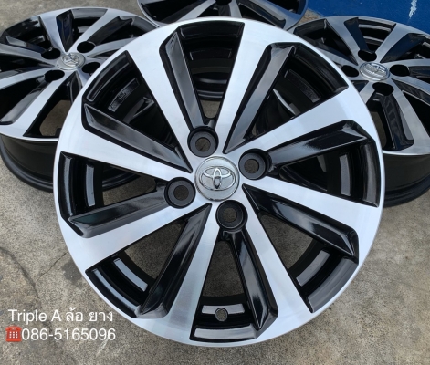 ล้อแม็ก Toyota Vios 8 ก้าน ขอบ 15 สีดำปัดหน้าเงา สวยกริ๊บๆ ล้อแม็ก Toyota Vios 8 ก้าน ขอบ 15 สีดำปัดหน้าเงา สวยกริ๊บๆ