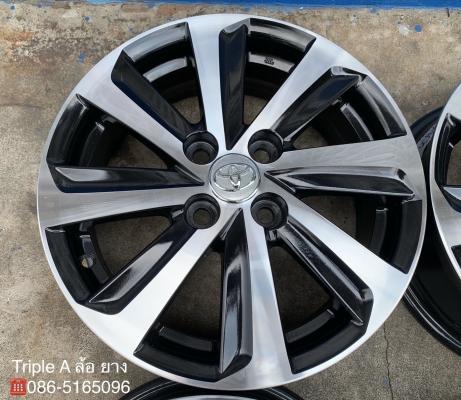 ล้อแม็ก Toyota Vios 8 ก้าน ขอบ 15 สีดำปัดหน้าเงา สวยกริ๊บๆ ล้อแม็ก Toyota Vios 8 ก้าน ขอบ 15 สีดำปัดหน้าเงา สวยกริ๊บๆ