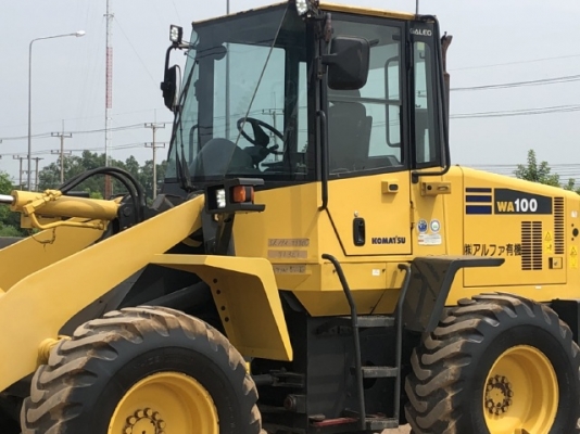 ขายรถตักล้อยาง KOMATSU WA100-5 นำเข้าเองจากญี่ปุ่น สภาพสวยพร้อมใช้งาน มีVDOการทำงานครับ