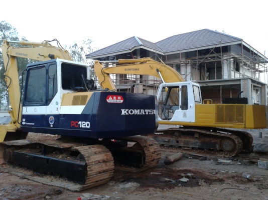 ขาย PC120-5 คอนโทรลสั้น แอร์พร้อม ใบแทรค 75 และ F2 2800ช่วงล่างใหม่ โช่ โรเลอร์ ล้อนำใหม่ ปั้ม K3V เครื่อง ISUZU 6BD1 TURBO ใหม่