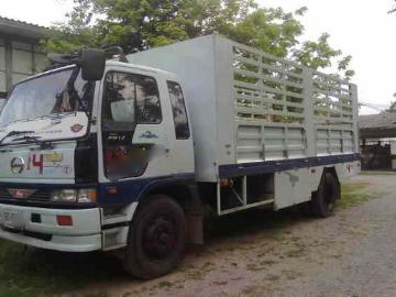 ขายหกล้อ Hino 3H เครื่อง 195 แรง กระบะคาร์โก้ยาว 6.50 เมตร เปิดข้างได้ ยาง 9.00 ทะเบียน ม.79