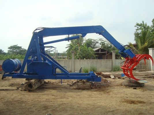 ชุดคีบอ้อยบูมเดี่ยวติดรถไถ