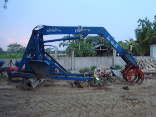 ชุดคีบอ้อยบูมเดี่ยวติดรถไถ