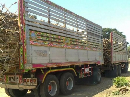 ISUZU DECA FXZ 360 HP EURO3 ปี 55 รถพ่วงแม่+ลูก กระบะดั๊มพ์มิเนียมคอกสูงเกษตรของอู่สมศักดิ์ชลบุรี สวยจัดทั้งแม่ทั้งลูก ลูก 3 คานดั๊มพ์ความยาว 7 เมตร เครื่องดีภายในสวยเหมือนรถใหม่ ช่วงล่างแน่นยางสภาพดี 80\% พร้อมใช้งาน รา