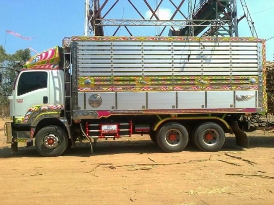 ISUZU DECA FXZ 360 HP EURO3 ปี 55 รถพ่วงแม่+ลูก กระบะดั๊มพ์มิเนียมคอกสูงเกษตรของอู่สมศักดิ์ชลบุรี สวยจัดทั้งแม่ทั้งลูก ลูก 3 คานดั๊มพ์ความยาว 7 เมตร เครื่องดีภายในสวยเหมือนรถใหม่ ช่วงล่างแน่นยางสภาพดี 80\% พร้อมใช้งาน รา