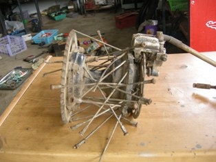 ดุมหลังCR 80  และขอบ EXCEL 14" แท้นอก ไม่คดไม่ดุ้ง