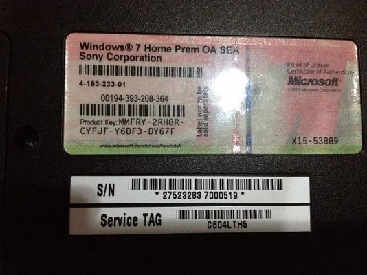 Sony Vaio E-Series VPCEA16FH Intel Core i5-520M(2.40GHz) (บอร์ดพัง นอกนั้นสวยหมด)