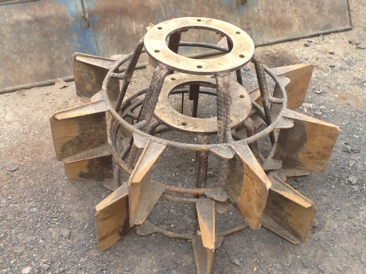 ล้อเหล็กกันจม ยันร์ม่า 35 คูโบต้า L3408 2808 3608 มือสอง