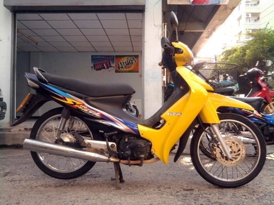 ขออนุญาติขาย Suzuki Smash 110 cc. ดิสเบรคหน้า สีเหลืองดำ