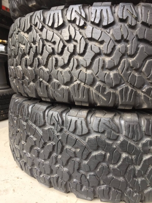 ขายยาง BF Goodrich KO2 265/75R16 ปี18 (ผ้าใบ10ชั้น) - MADE IN U.S.A. - ติดหนวดทุกเส้น ใช้งานไม่ถึง10