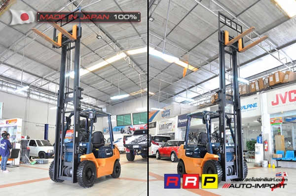 ขายรถโฟล์คลิฟท์มือสอง TOYOTA รุ่น 7FG25-11965 นำเข้าจากประเทศญี่ปุ่น 100\% ไม่เคยใช้งานในไทย