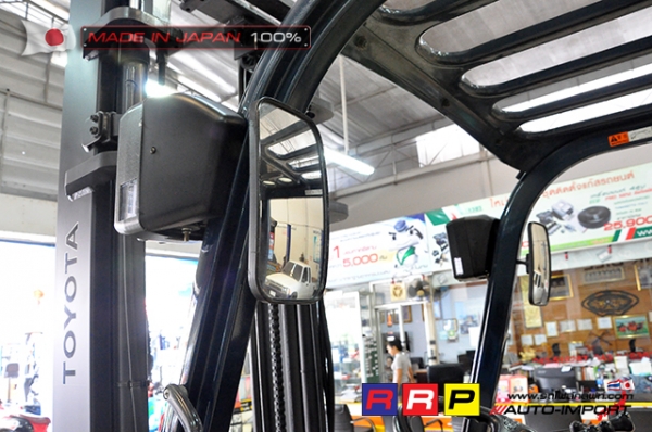 ขายรถโฟล์คลิฟท์มือสอง TOYOTA รุ่น 7FG25-11965 นำเข้าจากประเทศญี่ปุ่น 100\% ไม่เคยใช้งานในไทย