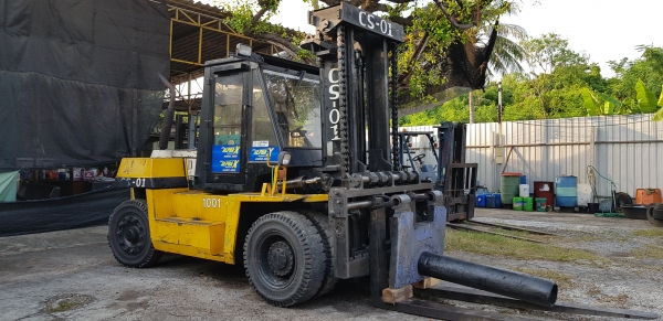 ขายรถยกโฟล์คลิฟท์ TCM ขนาด 11.5 ตัน เสาสูง 3 เมตร ติดตั้งอุปกรณ์พิเศษไซด์ชิฟ (รถนอก )ญี่ปุ่น ด่วน รถหลุดจอง