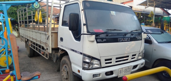 Isuzu NQR 150แรง รถป้ายแดงมือเดียวห้างแท้ปี49 กะบะยาว 5.5 ม เพาเวอร เเอรเย้น เล่มพร้อม
