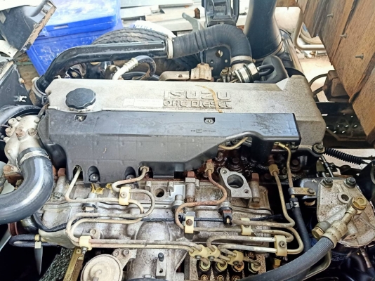 Isuzu NQR 150แรง รถป้ายแดงมือเดียวห้างแท้ปี49 กะบะยาว 5.5 ม เพาเวอร เเอรเย้น เล่มพร้อม