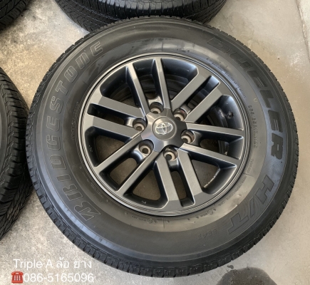 ล้อแม็ก Toyota Fortuner BMC (สีดำ) MidnightShine ขอบ 17 พร้อมยางป้ายแดง 265-65-17 Bridgestone ปลายปี 18 สวยๆ สีแท้ ล้อแม็ก Toyota Fortuner BMC (สีดำ) MidnightShine ขอบ 17 พร้อมยางป้ายแดง 265-65-17 Bridgestone ปลายปี 18 สวยๆ สีแท้