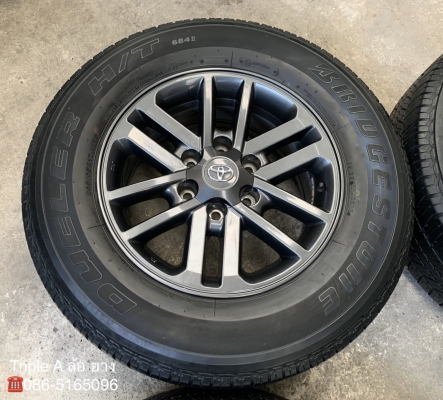ล้อแม็ก Toyota Fortuner BMC (สีดำ) MidnightShine ขอบ 17 พร้อมยางป้ายแดง 265-65-17 Bridgestone ปลายปี 18 สวยๆ สีแท้ ล้อแม็ก Toyota Fortuner BMC (สีดำ) MidnightShine ขอบ 17 พร้อมยางป้ายแดง 265-65-17 Bridgestone ปลายปี 18 สวยๆ สีแท้