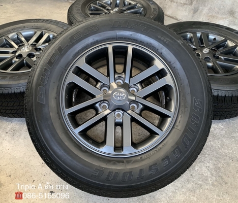 ล้อแม็ก Toyota Fortuner BMC (สีดำ) MidnightShine ขอบ 17 พร้อมยางป้ายแดง 265-65-17 Bridgestone ปลายปี 18 สวยๆ สีแท้ ล้อแม็ก Toyota Fortuner BMC (สีดำ) MidnightShine ขอบ 17 พร้อมยางป้ายแดง 265-65-17 Bridgestone ปลายปี 18 สวยๆ สีแท้