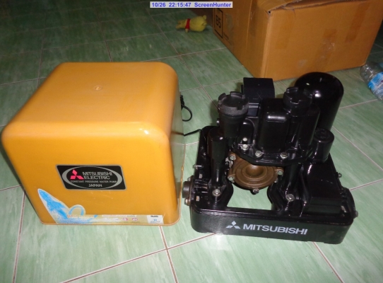 ขายปั๊มน้ำอัตโนมัติ 300w. MITSUBISHI autopump แรงดันคงที่ EP-305Q3