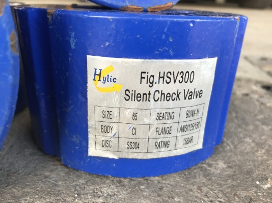ขายเช็ดวาล์ว กันกลับ Hylic Check Valve 3นิ้ว ลิ้นวาล์ววแตนเลส มาตรฐานงานอุตสาหกรรม **ของใหม่ไม่เคยใช้งาน** มี 5ตัวครับ ราคาตัวละ 950 บาทพร้อมส่ง