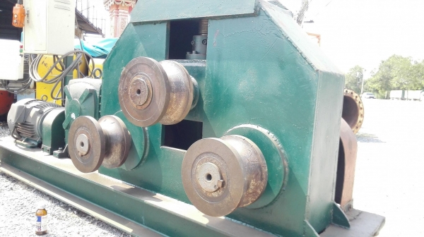เครื่องดัดโค้งโครงสร้าง ขนาด 4&rdquo; มอเตอร์เกียร์ Mitsubishi 10 HP 380V พร้อมตู้ไฟชุดรีโมทคอนโทรล 