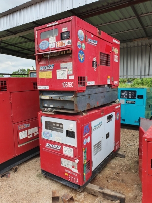 ขายเครื่องปั่นไฟ Airman 25 KVA มี 2 ตัว สภาพสวย พร้อมใช้งาน 081-8481185