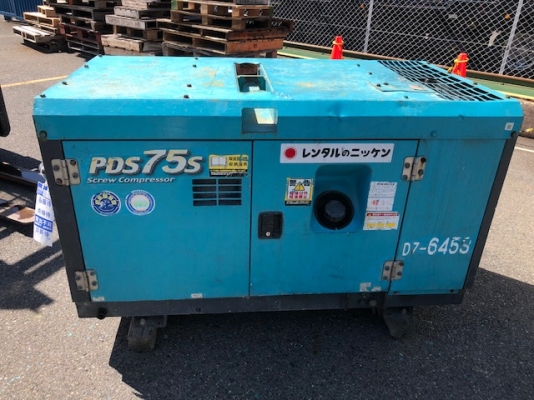 ปั๊มลม 7 บาร์ Airman PDS75S-5B2 ปี2007 2000ชม. มือสองญี่ปุ่น