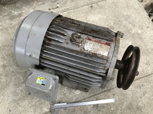 ขายมอเตอร์ไฟฟ้า Mitsubishi 5HP. 1450rpm. 220V SCL-KR ไฟบ้าน(หายากมาก) สภาพสวยเดิม หมุนนิ่ม พร้อมใช้งาน