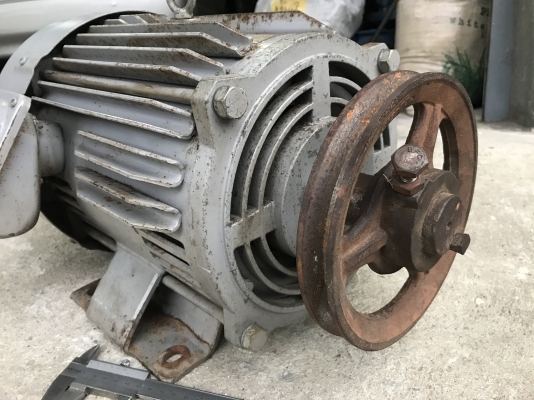 ขายมอเตอร์ไฟฟ้า Mitsubishi 5HP. 1450rpm. 220V SCL-KR ไฟบ้าน(หายากมาก) สภาพสวยเดิม หมุนนิ่ม พร้อมใช้งาน