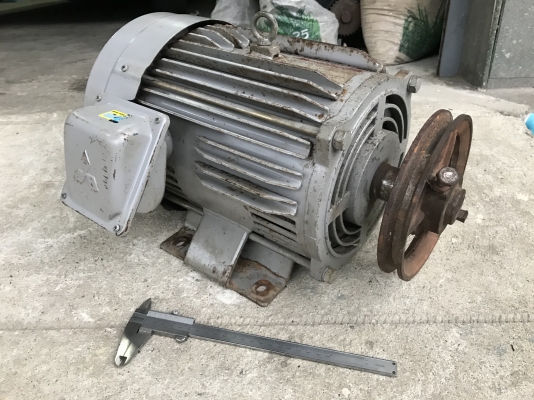 ขายมอเตอร์ไฟฟ้า Mitsubishi 5HP. 1450rpm. 220V SCL-KR ไฟบ้าน(หายากมาก) สภาพสวยเดิม หมุนนิ่ม พร้อมใช้งาน